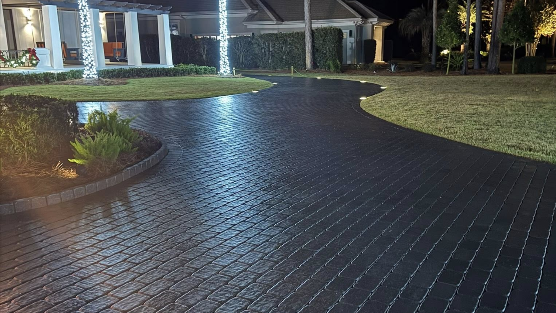 Professional paver sealing service in Panama City Beach FL - Trident Certified Master Technicians